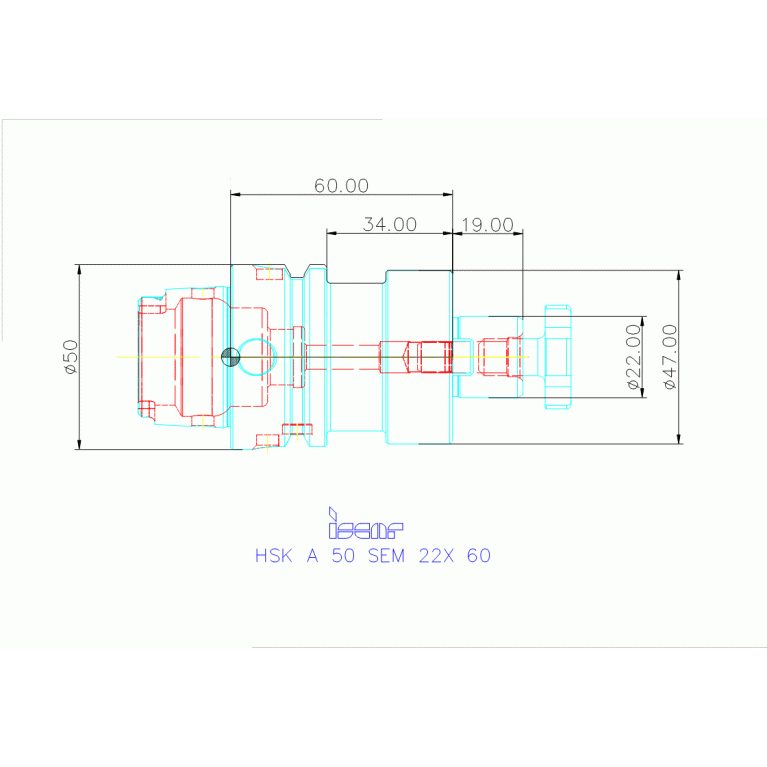 HSK A 50 SEM 22X 60
