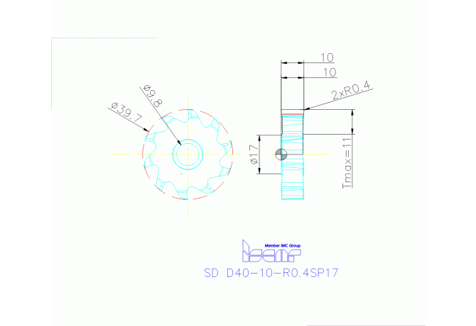 SD D40-10-R0.4SP17 IC908