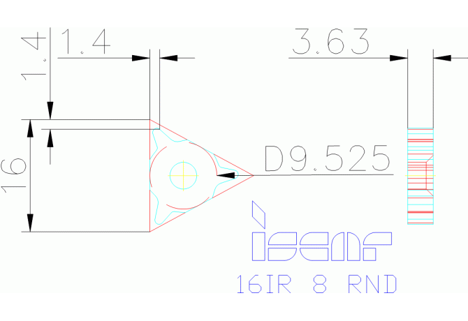 16IR 8 RND IC250