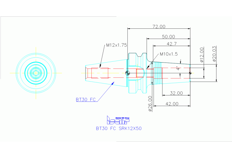 BT30 FC SRK12X50