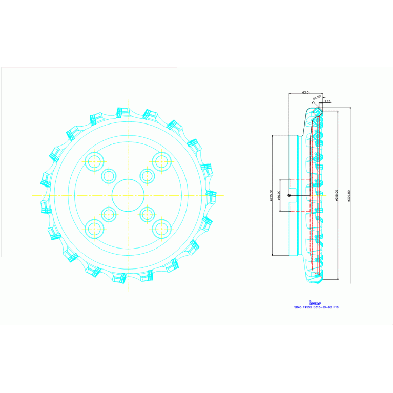 S845 F45SX D315-19-60 R16