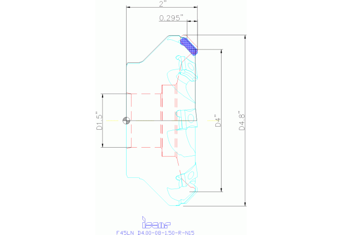 F45LN D4.00-08-1.50-R-N15
