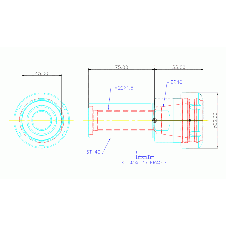 ST 40X 75 ER40 F