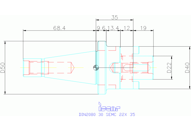 DIN2080 30 SEMC 22X 35
