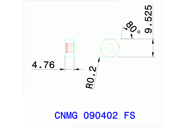CNMG 090402 FS CT3000
