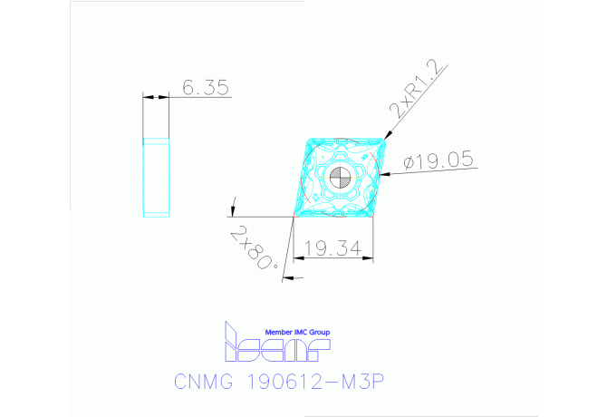 CNMG 190612-M3P IC8250