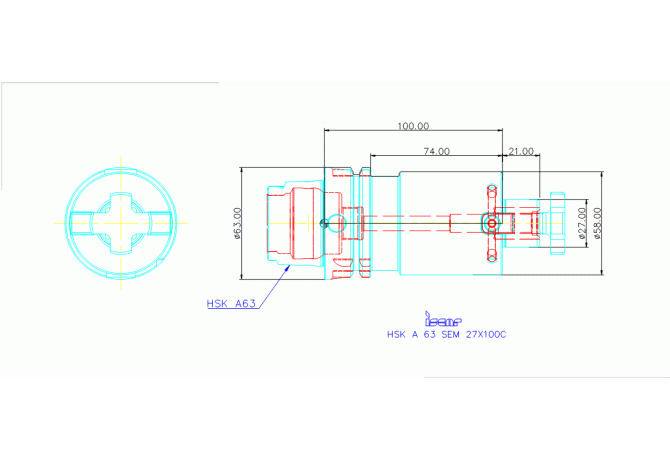 HSK A63 SEM27X100C