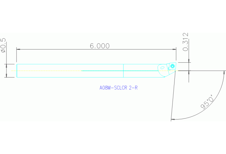 A08M-SCLCR 2-R