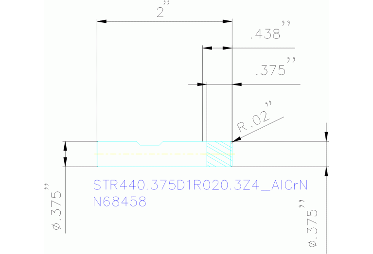 STR440.375D1R020.3Z4 ALCRN
