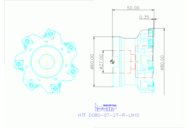HTF D080-07-27-R-LN10