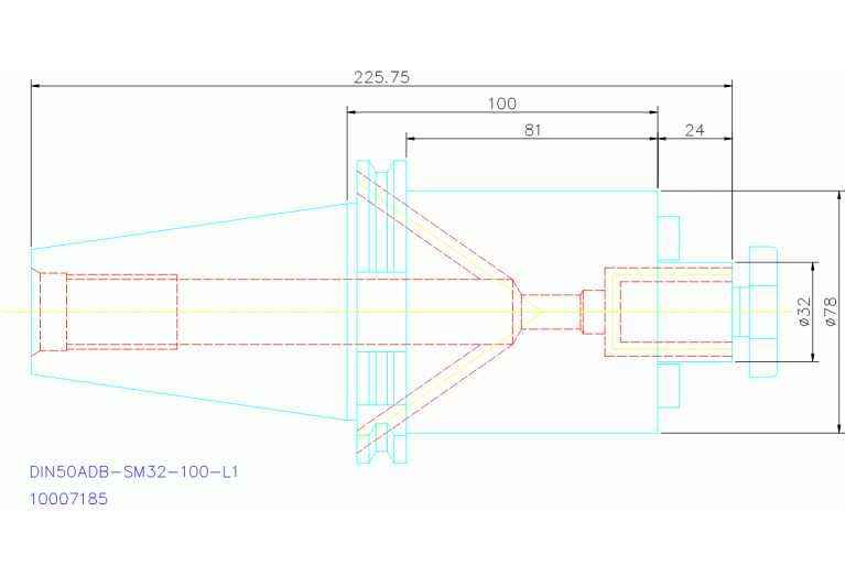DIN50ADB-SM32-100-L1
