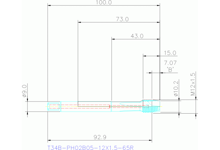 T34B-PH02B05-12X1.5-65R
