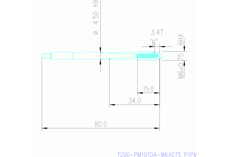 T200-PM101DA-M6X075 P1PM