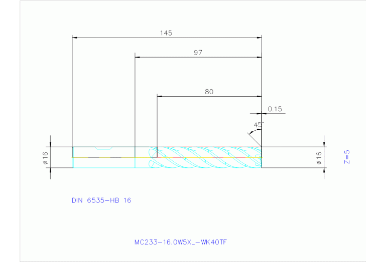 MC233-16.0W5XL-WK40TF