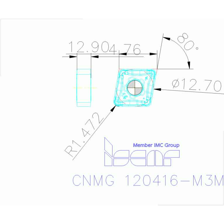 CNMG 120416-M3M IC830