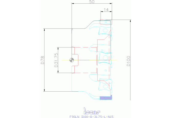 F90LN D100-08-31.75-L-N15