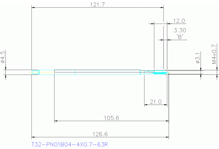 T32-PN01B04-4X0.7-63R