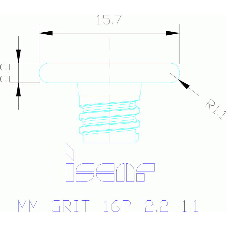 MM GRIT 16P-2.20-1.10 IC528