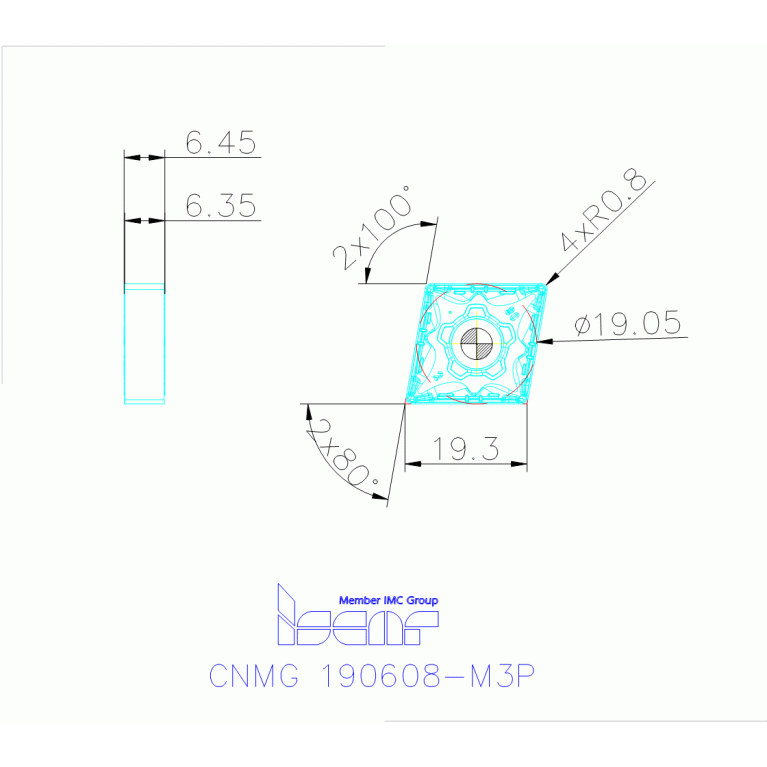 CNMG 190608-M3P IC8250
