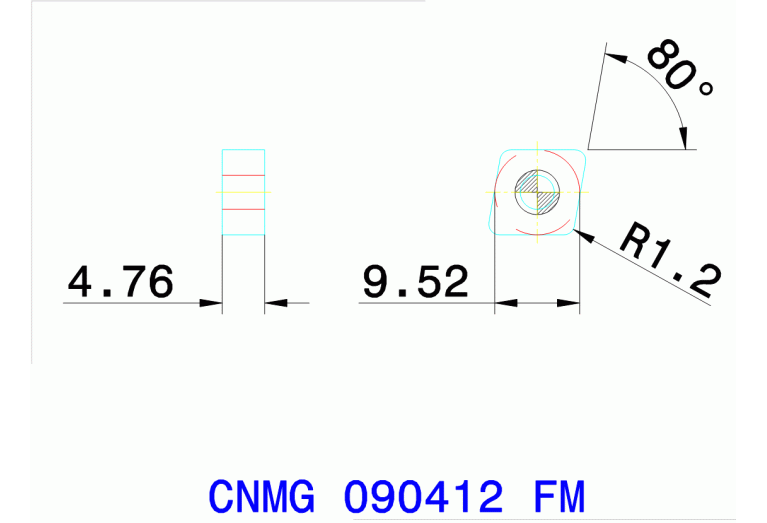 CNMG 090412 FM TT8105