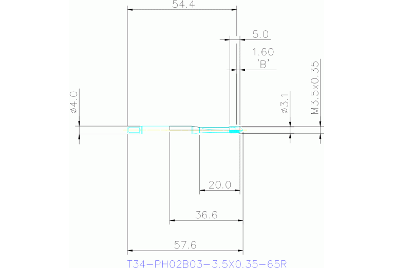 T34-PH02B03-3.5X0.35-65R