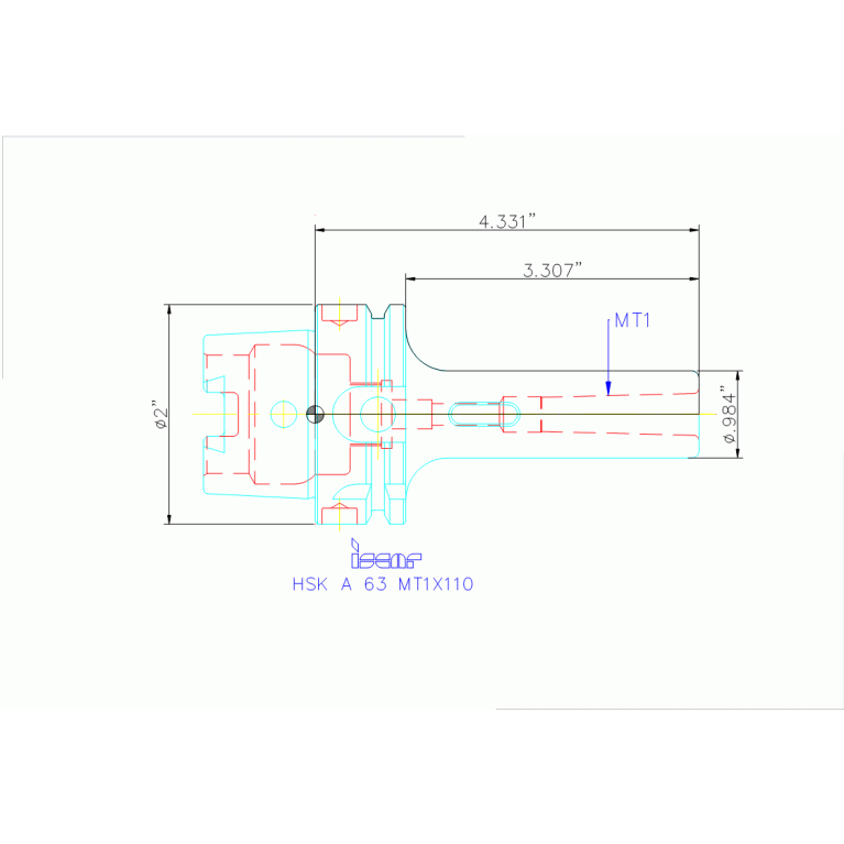 HSK A63 MT1X110