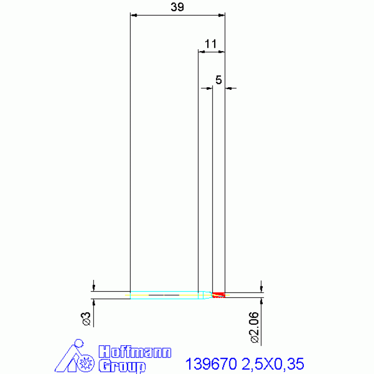 139670 2,5X0,35