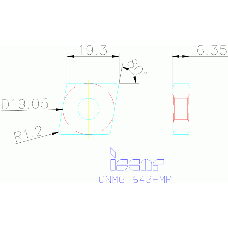 CNMG 190612-MR IC807