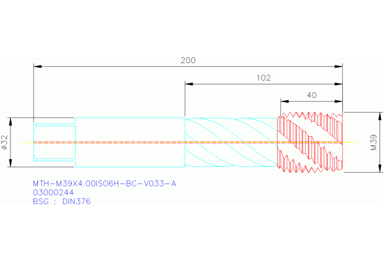 MTH-M39X4.00ISO6H-BC-V033-A