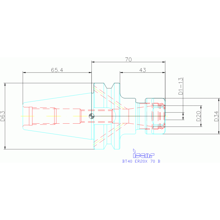 BT40 ER20X 70 B
