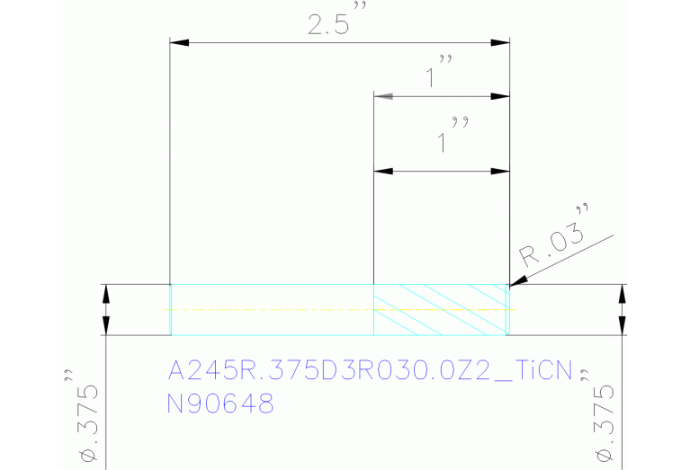 A245R.375D3R030.0Z2 TICN