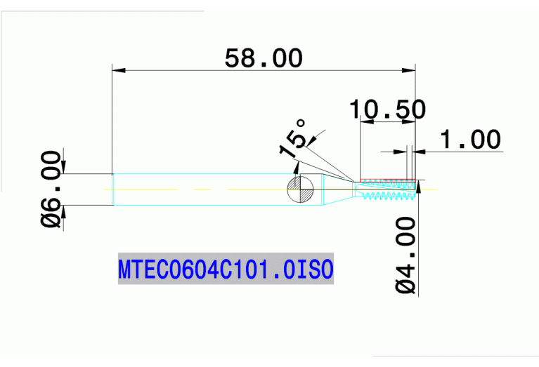 MTEC 0604C10 1.0ISO IN2005