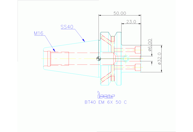 BT40 EM 6X 50 C