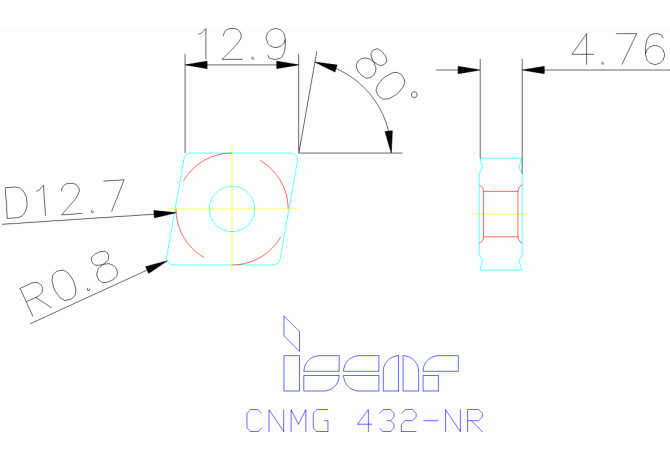 CNMG 120408-NR IC6015