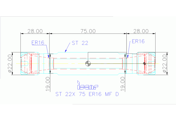 ST 22X 75 ER16 MF D