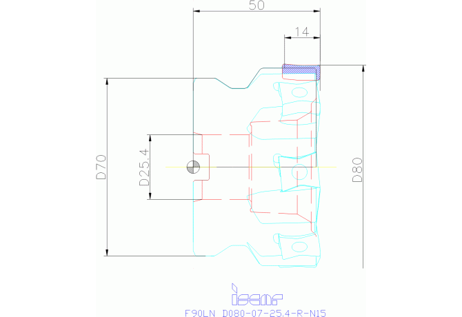 F90LN D080-07-25.40-R-N15