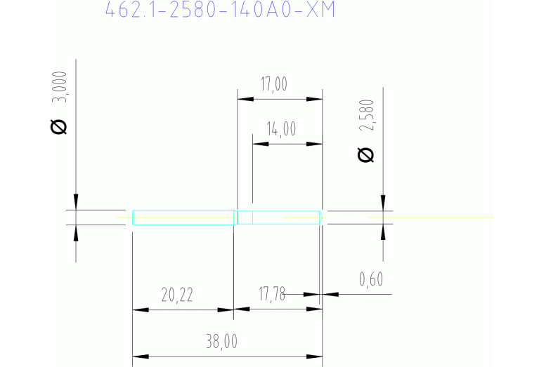 462.1-2580-140A0-XM H10F