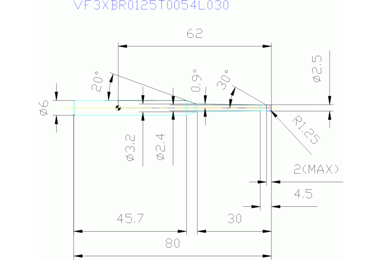 VF3XBR0125T0054L030