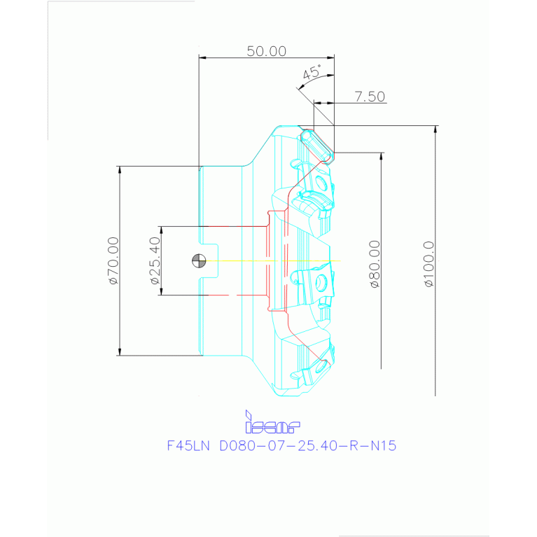 F45LN D080-07-25.40-R-N15