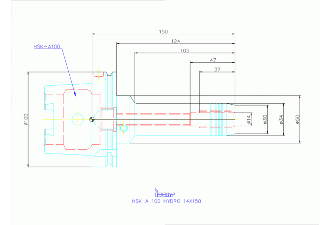 HSK A 100 HYDRO 14X150
