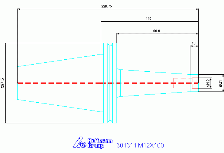 301311 M12X100