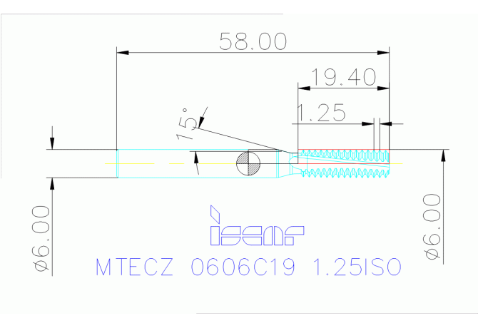 MTECZ 0606C19 1.25ISO IC908