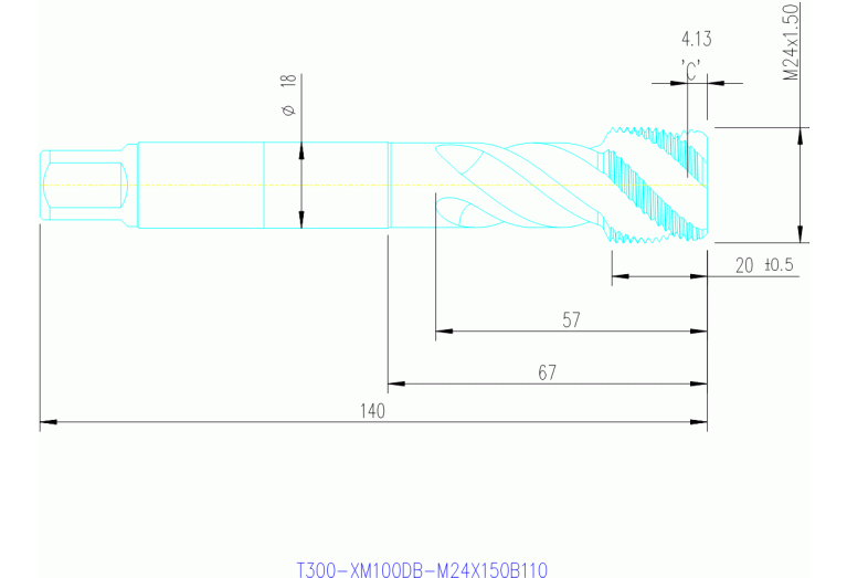 T300-XM100DB-M24X150B110