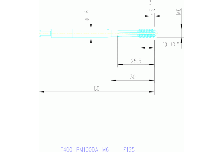 T400-PM100DA-M6 F125