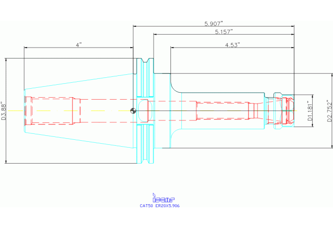CAT50 ER20X5.906 B