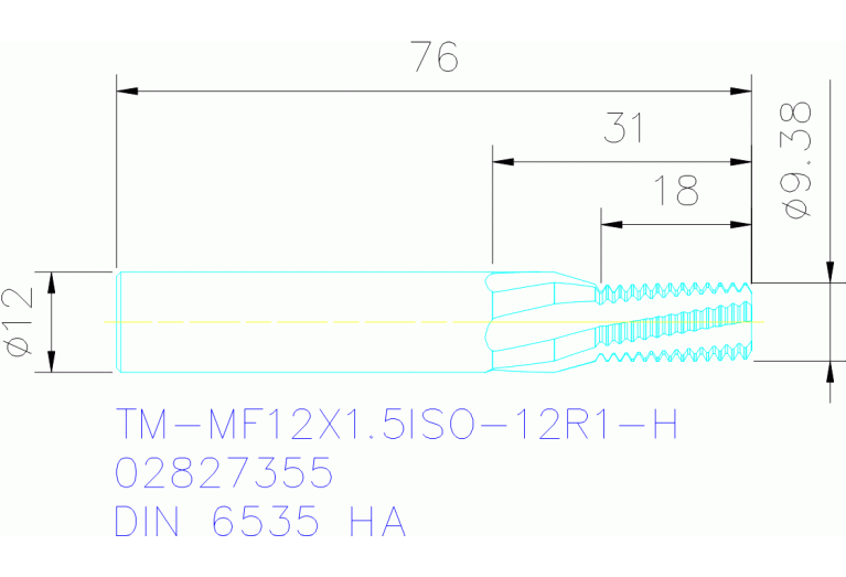 TM-MF12X1.5ISO-12R1-H