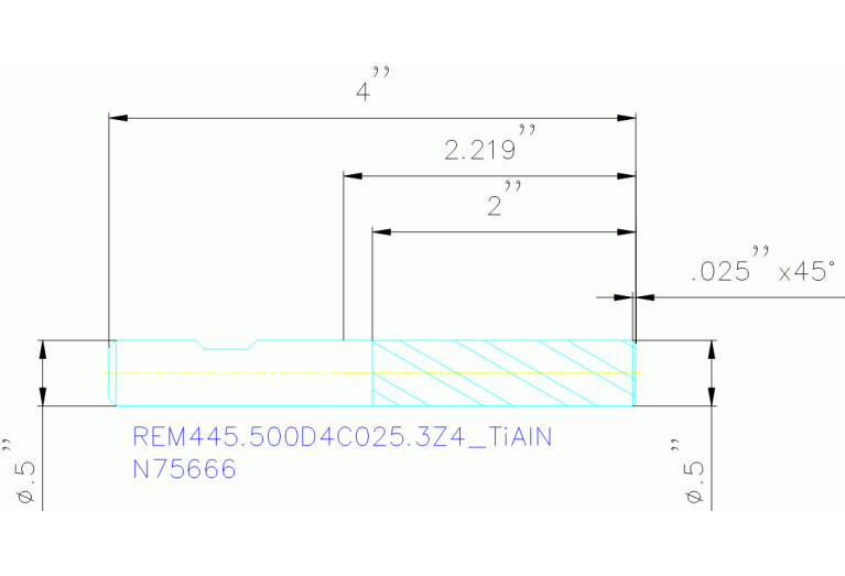 REM445.500D4C025.3Z4 TIALN