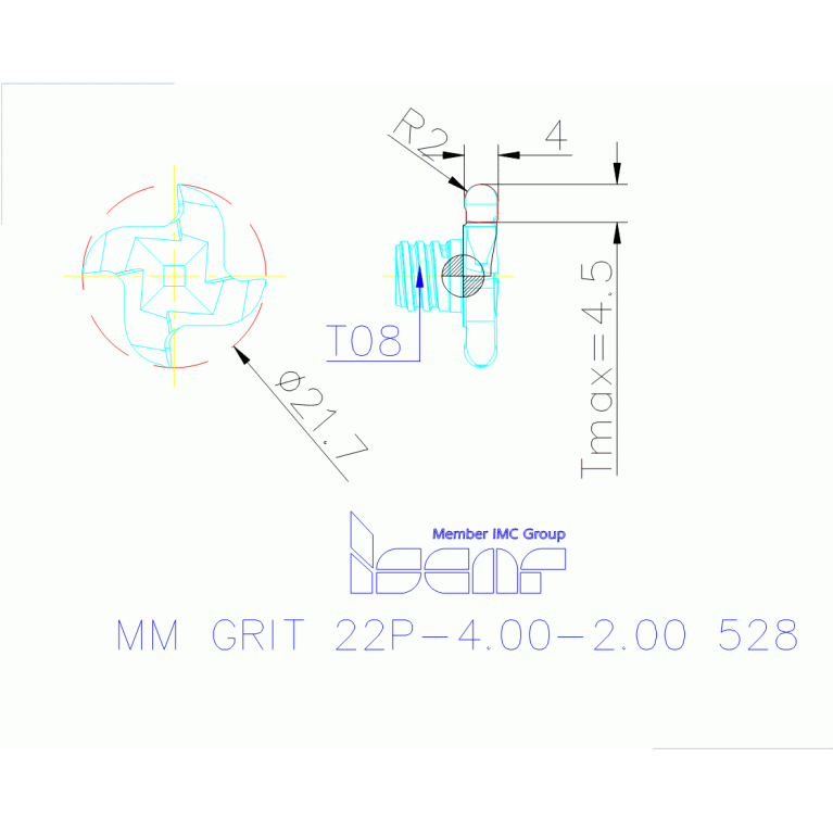 MM GRIT 22P-4.00-2.00 IC528
