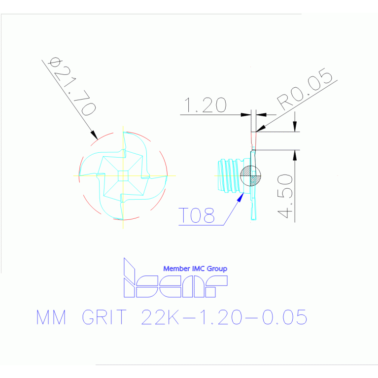 MM GRIT 22K-1.20-0.05 IC528