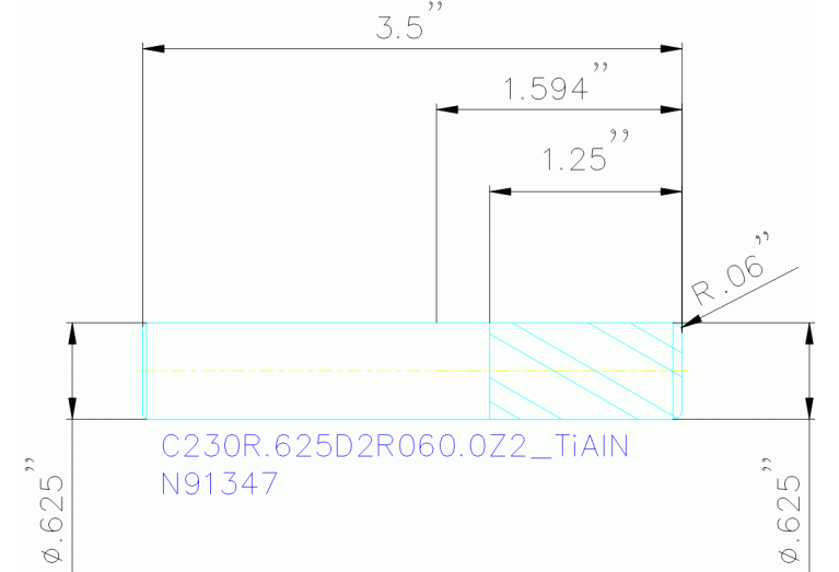 C230R.625D2R060.0Z2 TIALN